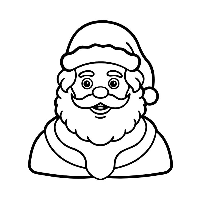 tranh tô màu ông già noel 34