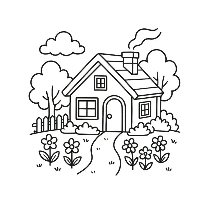 tranh tô màu phong cảnh 11