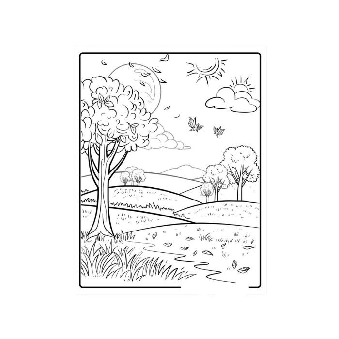 tranh tô màu phong cảnh 17