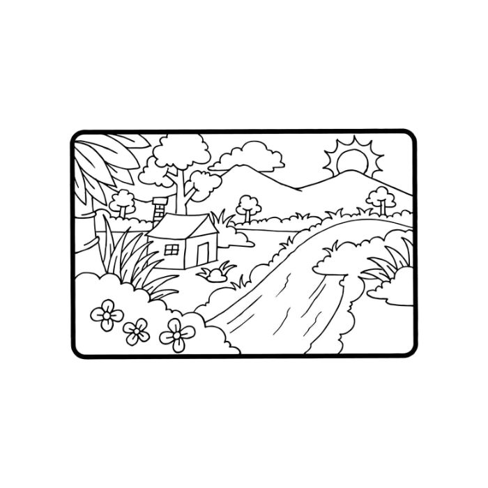 tranh tô màu phong cảnh 22