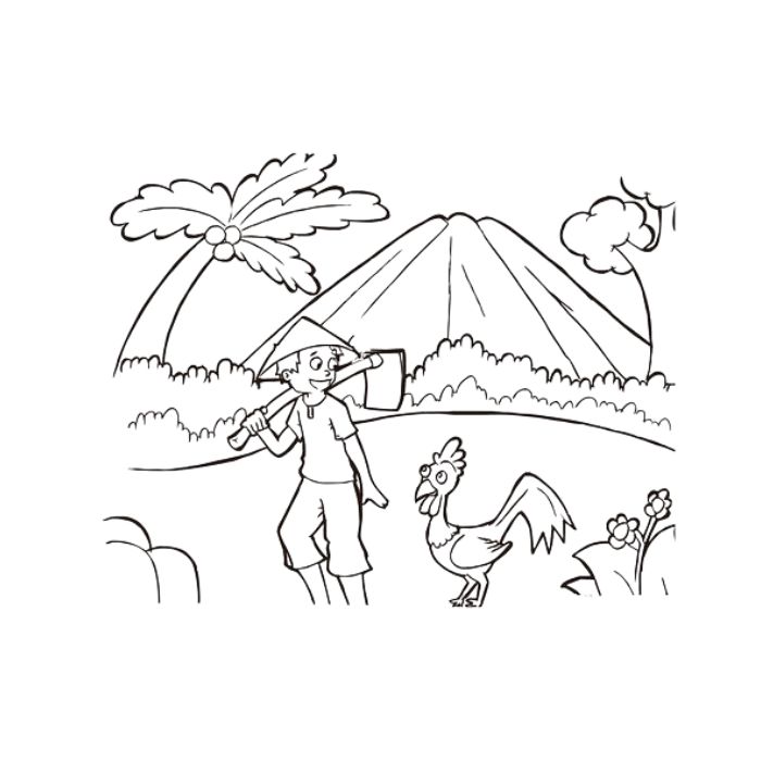 tranh tô màu phong cảnh 24