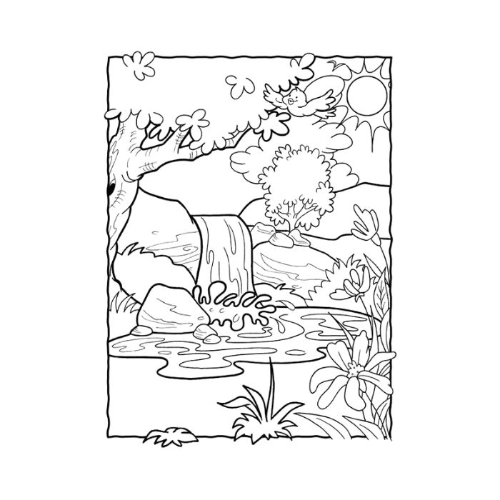 tranh tô màu phong cảnh 26