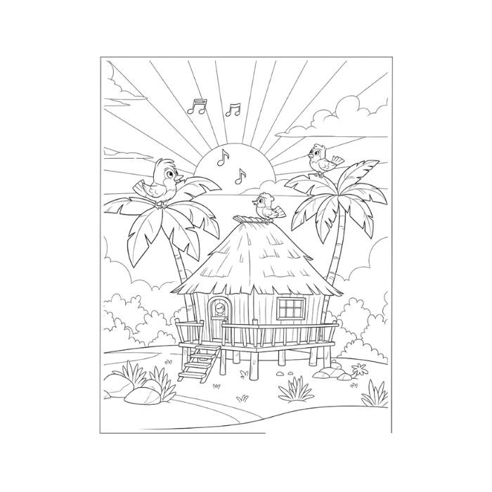 tranh tô màu phong cảnh 31