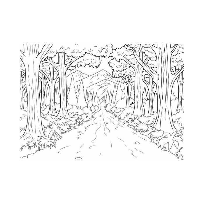 tranh tô màu phong cảnh 34