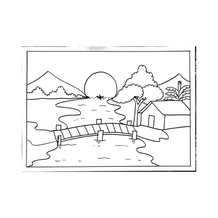 tranh tô màu phong cảnh 36