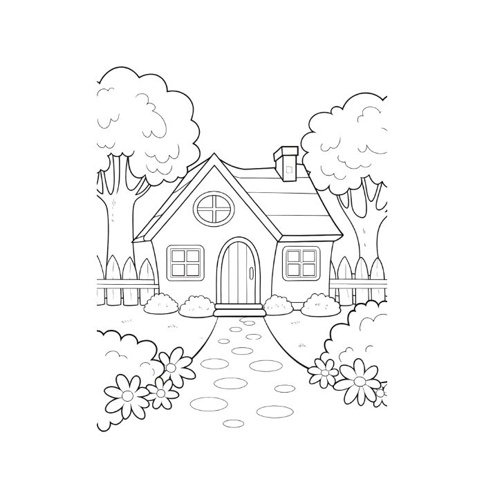 tranh tô màu phong cảnh 8