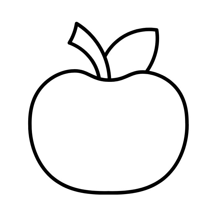 tranh tô màu quả táo 2
