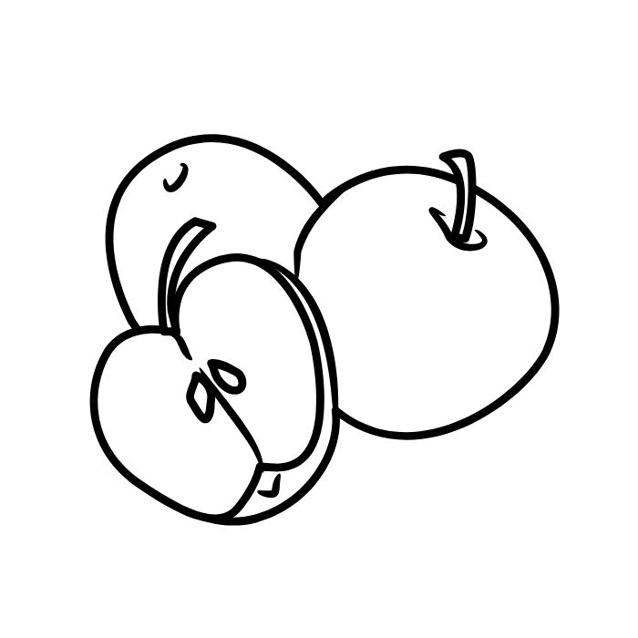 tranh tô màu quả táo 23