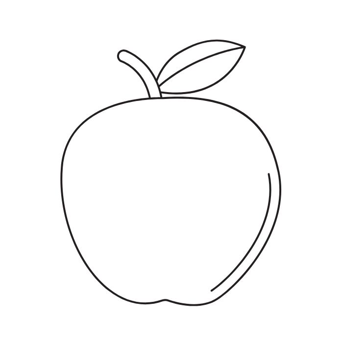 tranh tô màu quả táo 27
