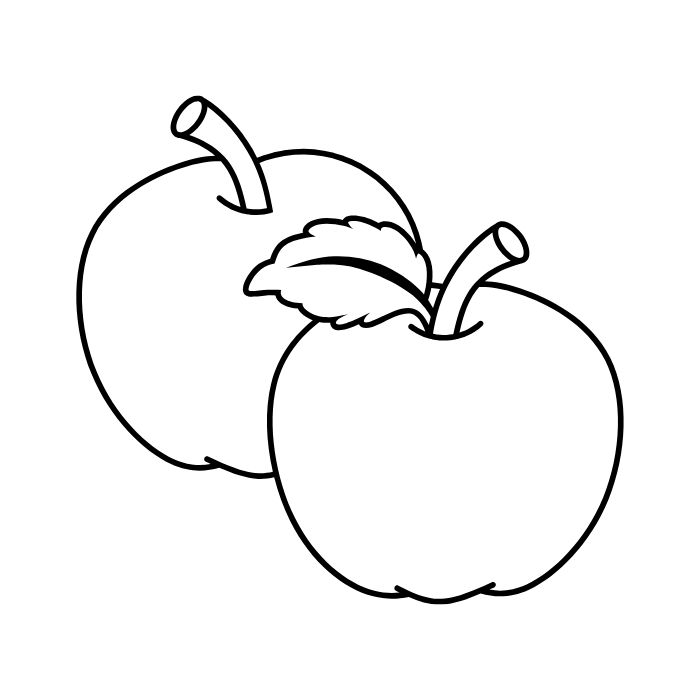 tranh tô màu quả táo 28