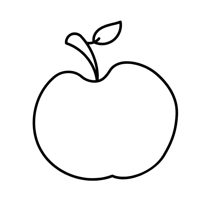 tranh tô màu quả táo 3