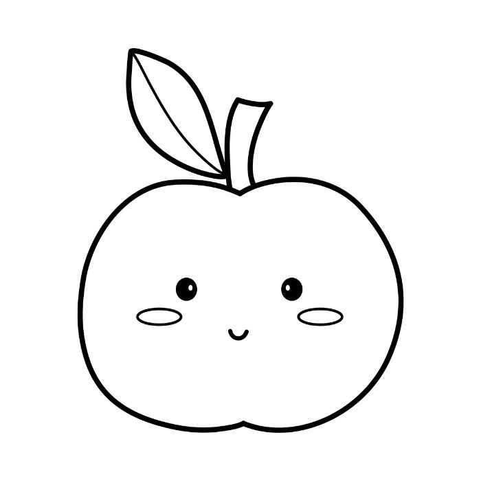 tranh tô màu quả táo 30