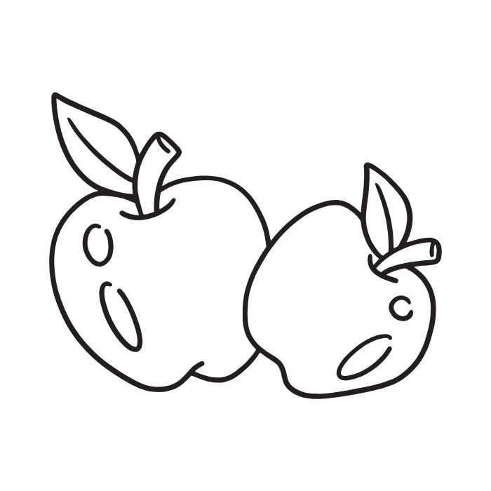 tranh tô màu quả táo 31