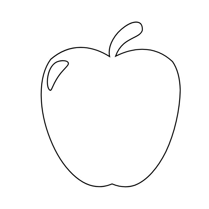 tranh tô màu quả táo 33
