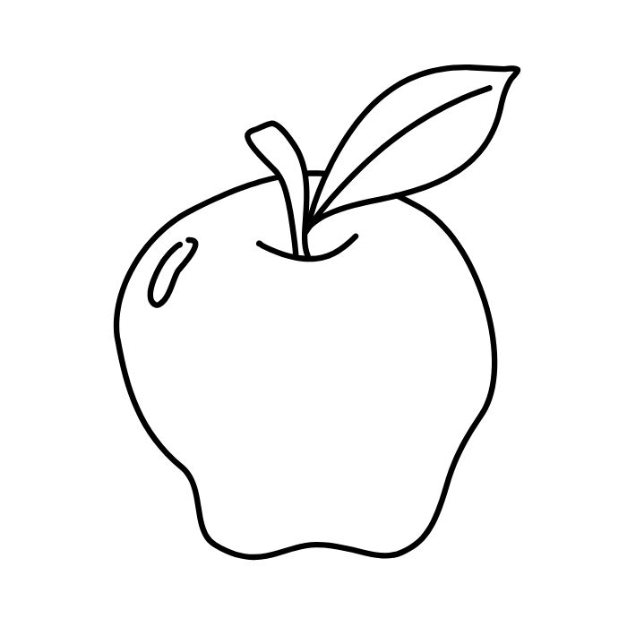 tranh tô màu quả táo 35