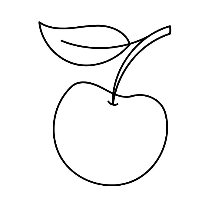 tranh tô màu quả táo 7