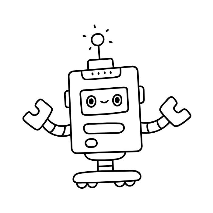 tranh tô màu robot 1