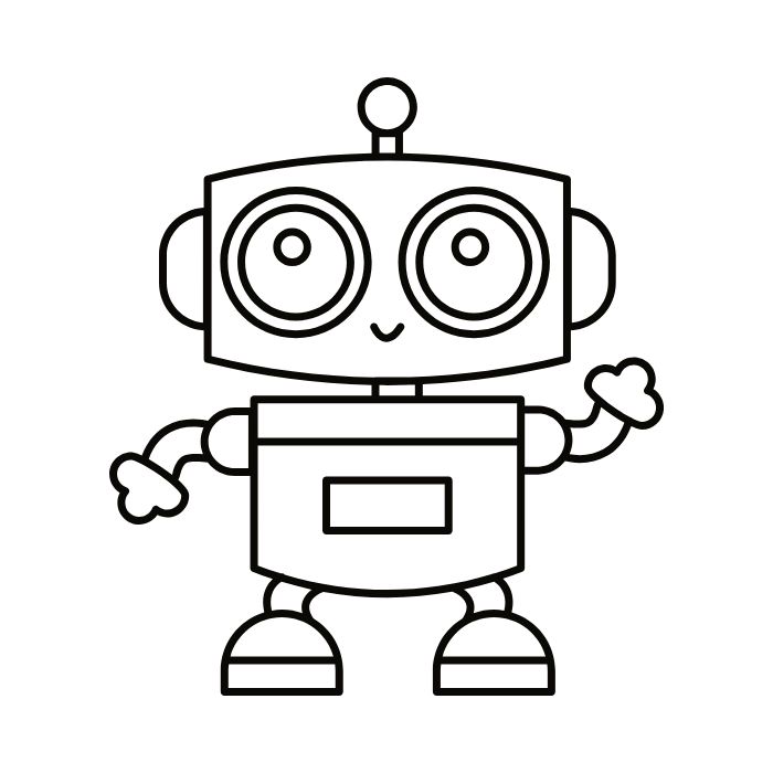 tranh tô màu robot 19