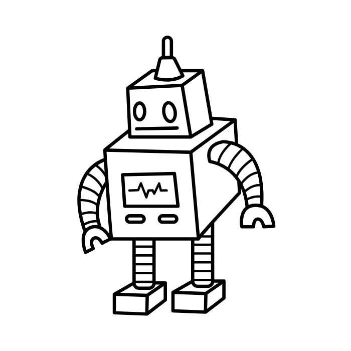 tranh tô màu robot 20