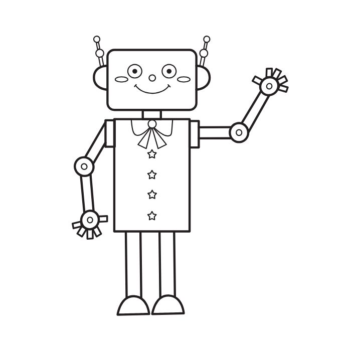 tranh tô màu robot 25