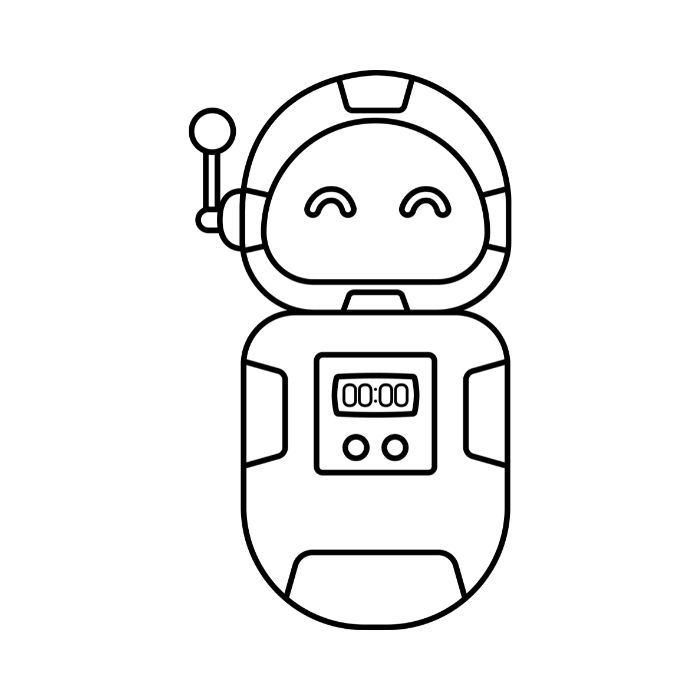 tranh tô màu robot 27