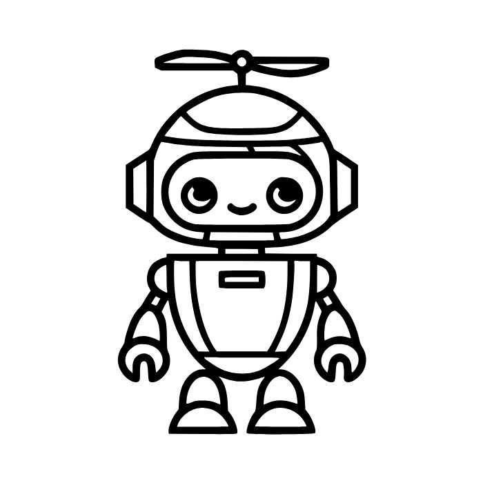 tranh tô màu robot 32