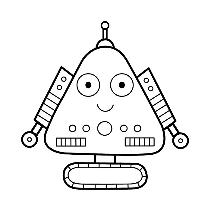 tranh tô màu robot 5