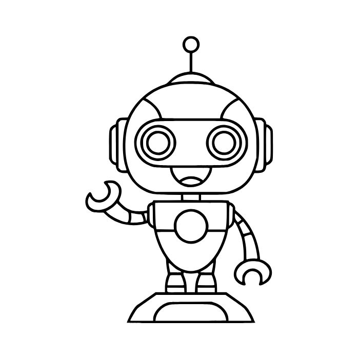tranh tô màu robot 6