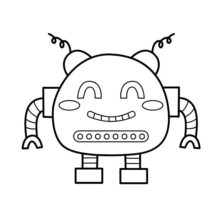 tranh tô màu robot 9