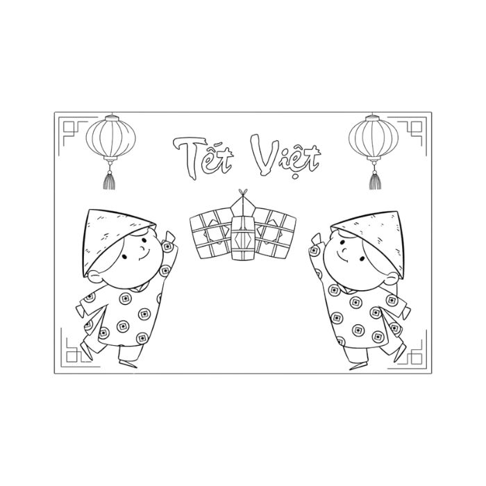 tranh tô màu tết 13