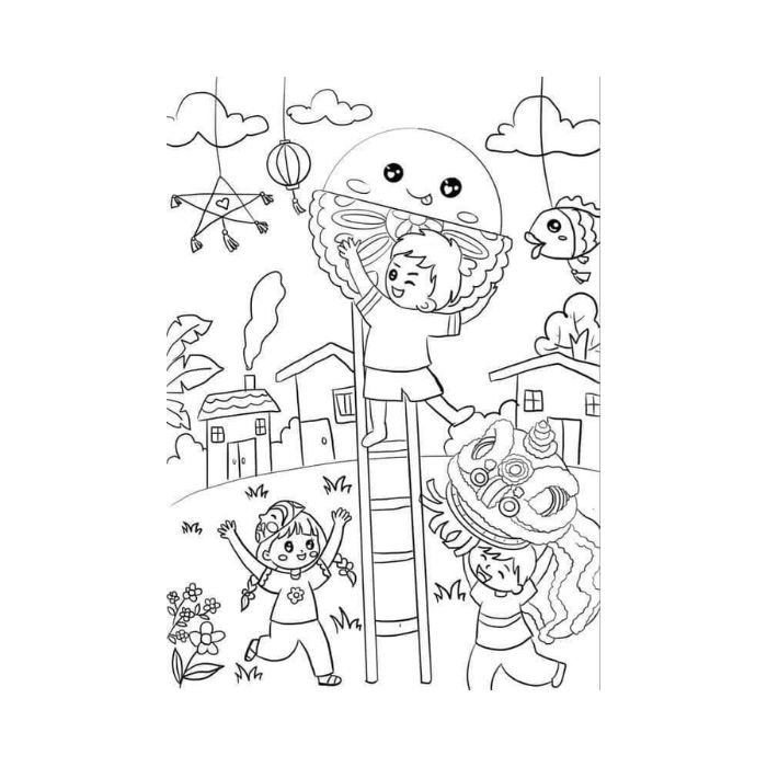 tranh tô màu tết 16