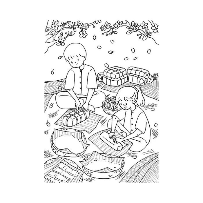 tranh tô màu tết 23