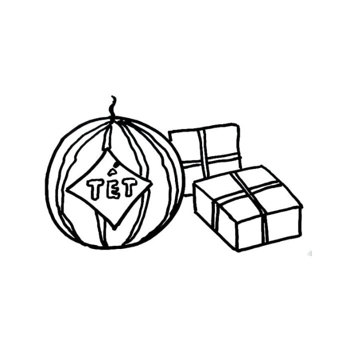 tranh tô màu tết 3