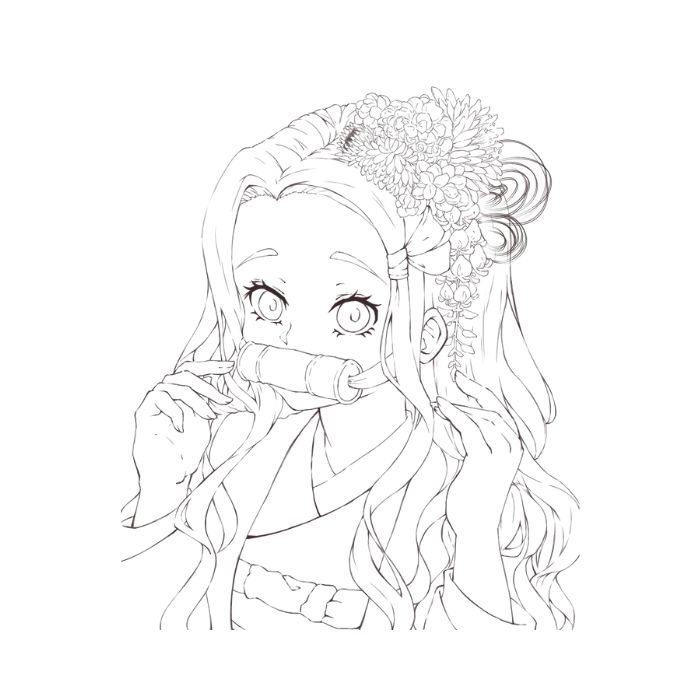 tranh tô màu thanh gươm diệt quỷ 27