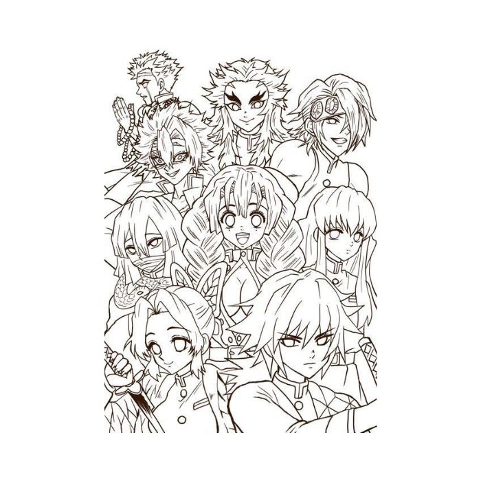 tranh tô màu thanh gươm diệt quỷ 3