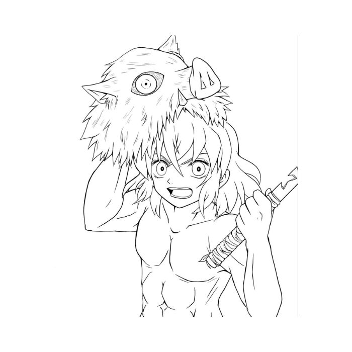 tranh tô màu thanh gươm diệt quỷ 36