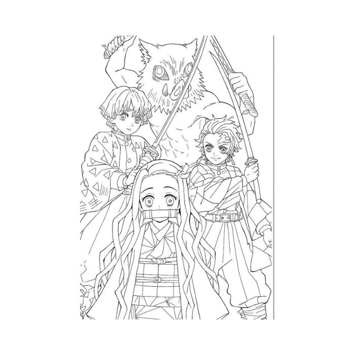 tranh tô màu thanh gươm diệt quỷ 4