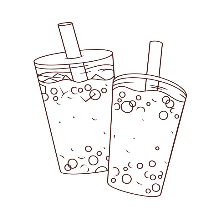 tranh tô màu trà sữa 1