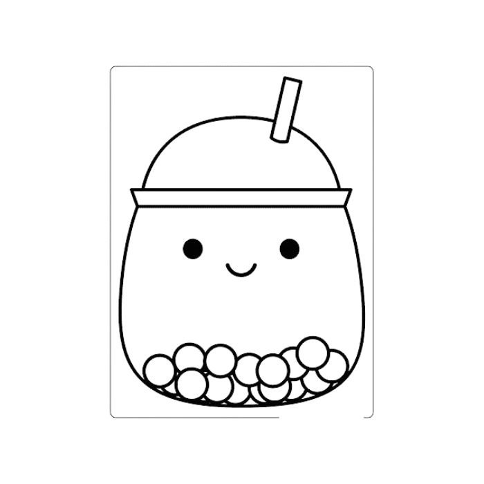 tranh tô màu trà sữa 15