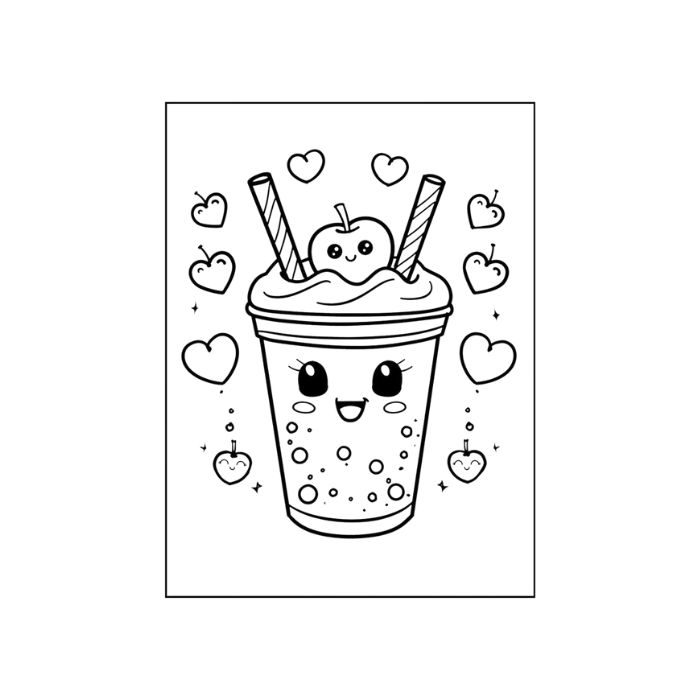 tranh tô màu trà sữa 19