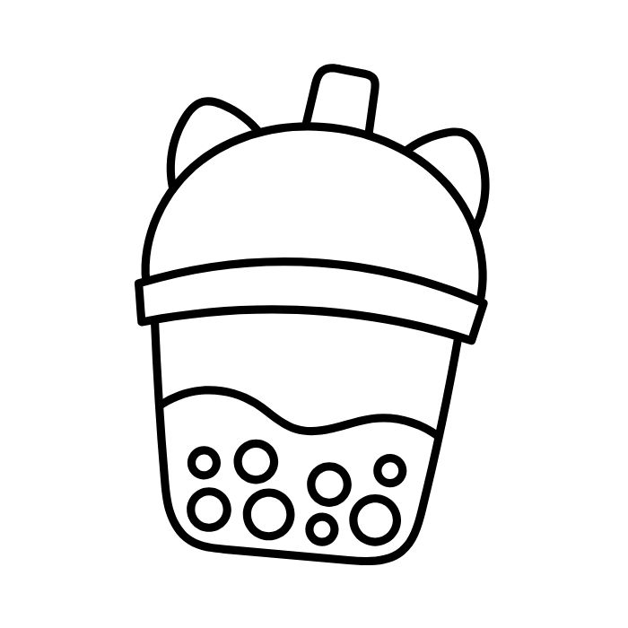 tranh tô màu trà sữa 23