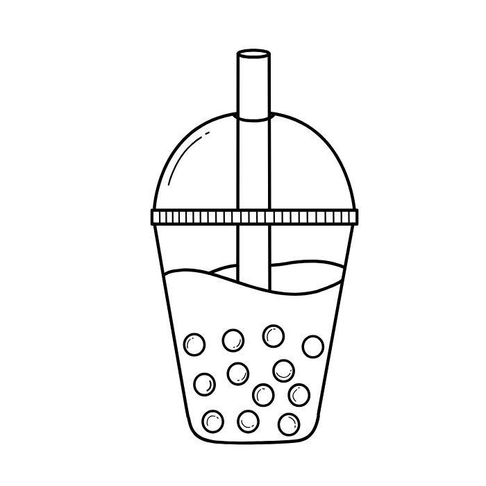 tranh tô màu trà sữa 28