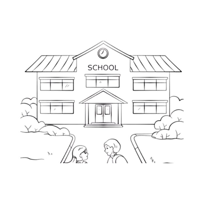 tranh tô màu trường mầm non 13