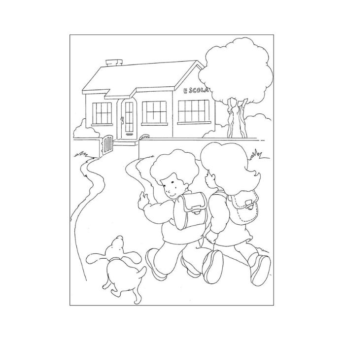 tranh tô màu trường mầm non 18