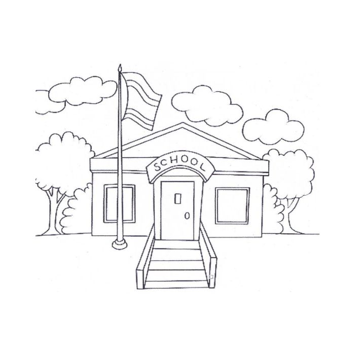 tranh tô màu trường mầm non 21