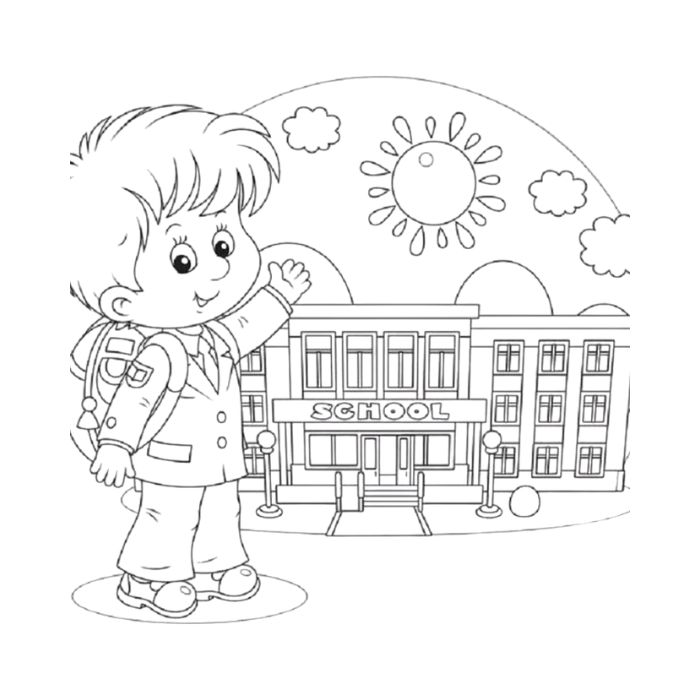 tranh tô màu trường mầm non 33