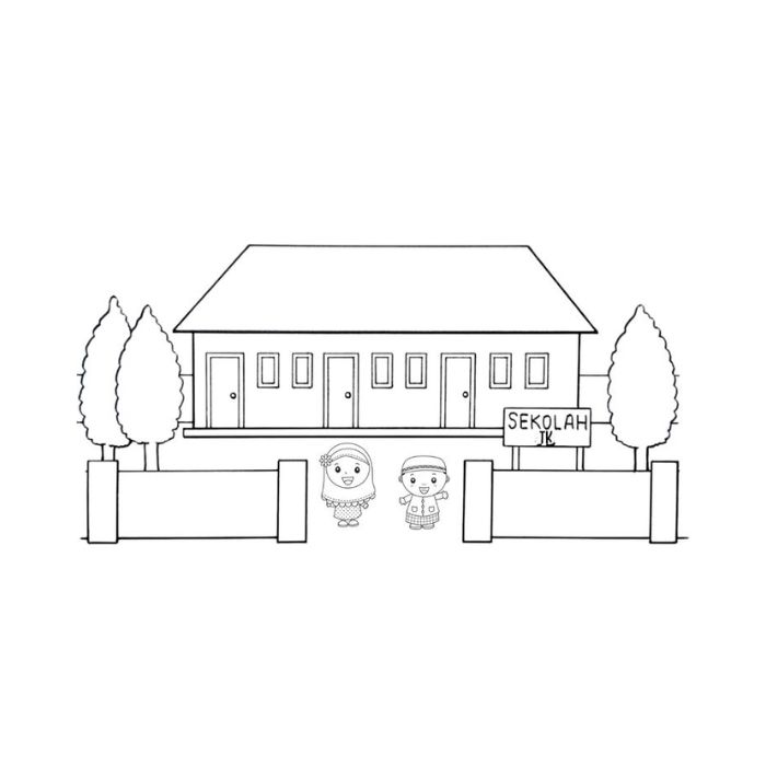 tranh tô màu trường mầm non 5