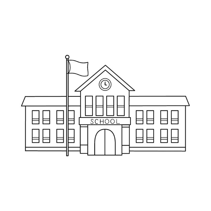 tranh tô màu trường mầm non 8