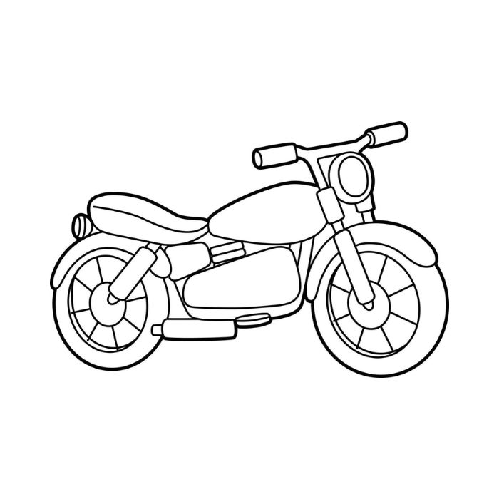 tranh tô màu xe máy 15