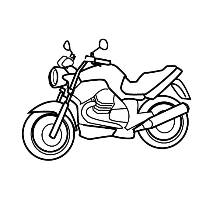tranh tô màu xe máy 18